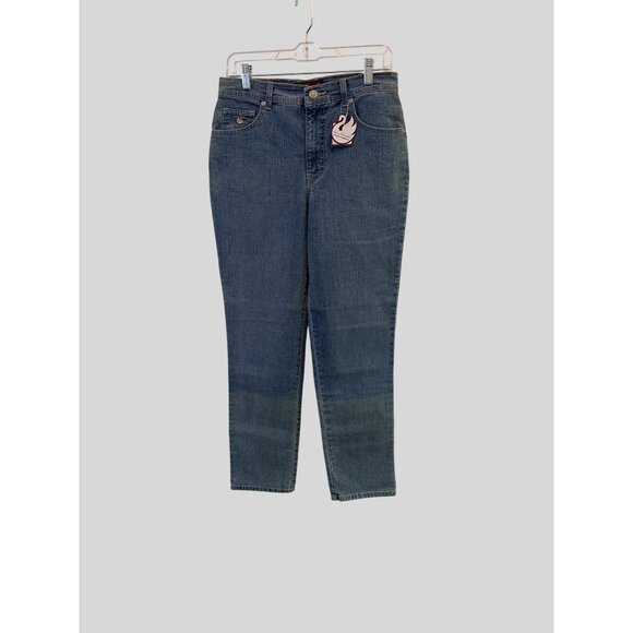 Gloria Vanderbilt Sz 10 Amanda Straight Leg Stretch Classic Fit Denim Jeans - Picture 5 of 8